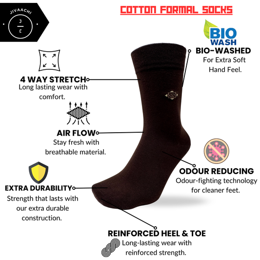 Looking for the best men's crew socks in India? Discover top picks for comfort, cotton quality & everyday style. Find your perfect pair at Jivaachi starting ₹199.