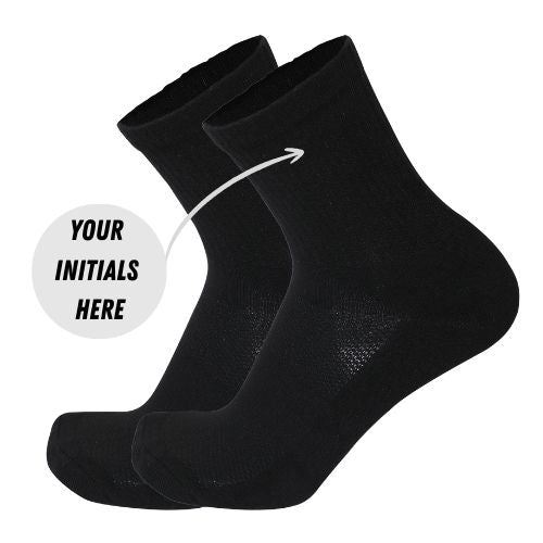 Custom Initials Socks – Pack of 6 Pairs