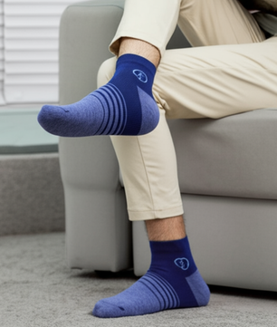 Jivaachi Cotton Ankle Socks, 12 Pairs Pack, Everyday Wear for work, office, workout and casual use with 4-Way Stretch, Mesh Panels, Reinforced Heel and Toe, 6 trendy Designs.