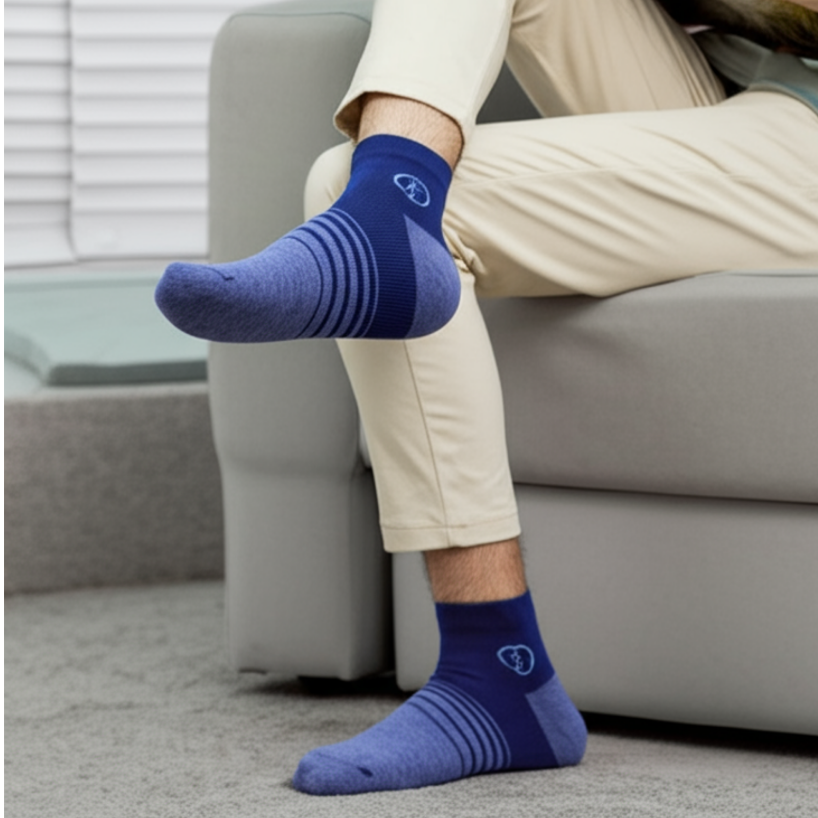 Jivaachi Cotton Ankle Socks, 12 Pairs Pack, Everyday Wear for work, office, workout and casual use with 4-Way Stretch, Mesh Panels, Reinforced Heel and Toe, 6 trendy Designs.