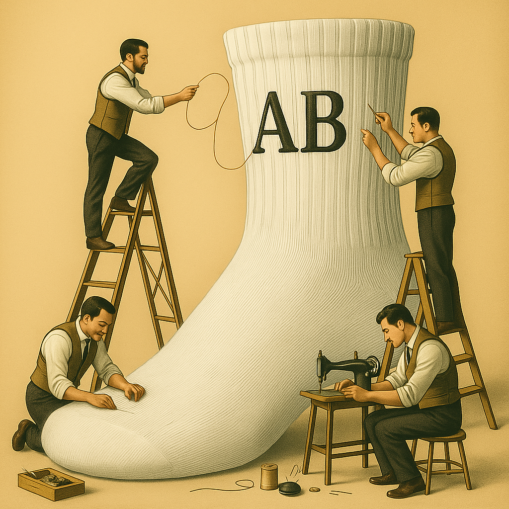 Custom Initials Socks – Pack of 6 Pairs