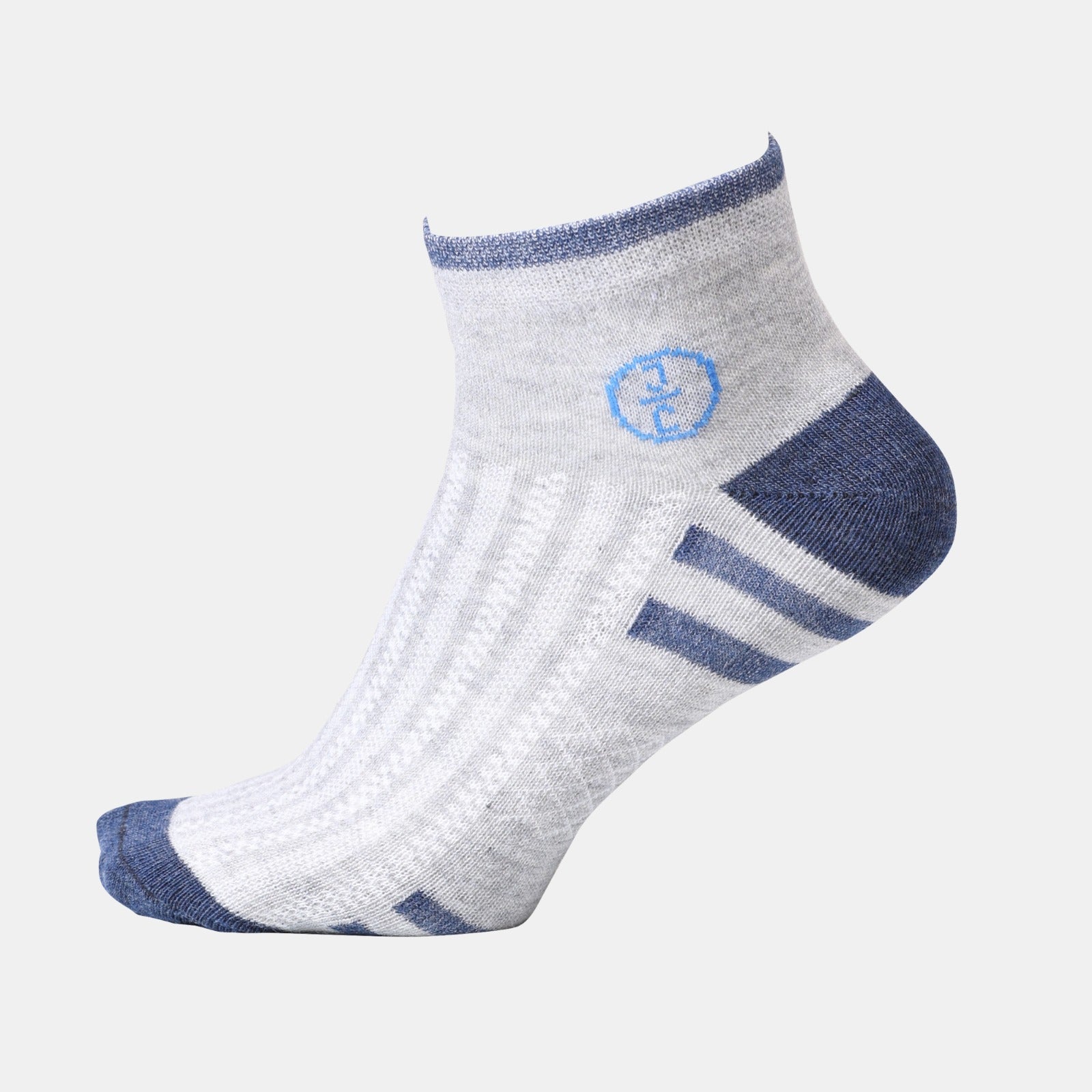 Jivaachi Cotton Ankle Socks, 12 Pairs Pack, Everyday Wear for work, office, workout and casual use with 4-Way Stretch, Mesh Panels, Reinforced Heel and Toe, 6 trendy Designs.