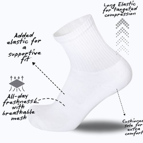 Custom Initials Socks – Pack of 6 Pairs