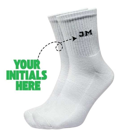 Custom Initials Socks – Pack of 6 Pairs
