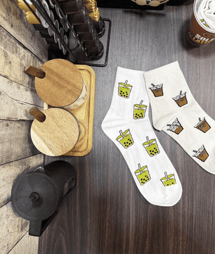 Sole Latte - Ice Latte & Matcha Socks – Pack of 2 Unisex Ankle Socks