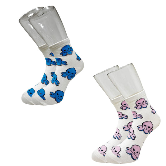Reversible Mood Octopus Ankle Socks | Pack of 2 Pairs
